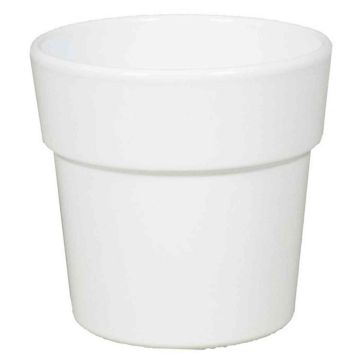 Pot pour orchidées MARIVAN, céramique, blanc, 12,5cm, Ø13,5cm