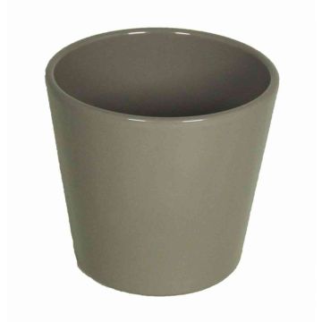 Pot en céramique pour orchidées BANEH, gris, 12,5cm, Ø13,5cm Pot en céramique pour orchidées BANEH, gris, 12,5cm, Ø13,5cm
