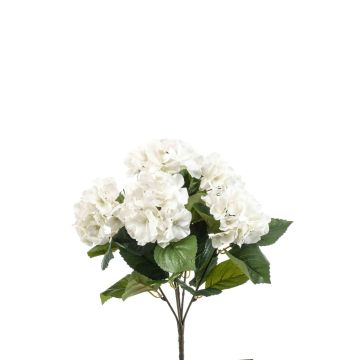 Hortensia artificiel JONE sur piquet, crème, 40cm