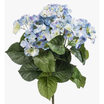 Hortensia artificiel JONE sur piquet, bleu, 40cm