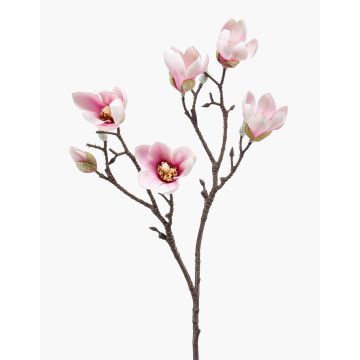 Fleur artificielle magnolia ANEU, rose, 65cm
