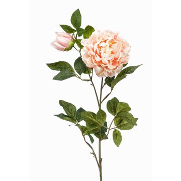 Pivoine en tissu ALEDIS, saumon, 100cm