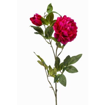 Pivoine en tissu ALEDIS, rose fuchsia, 100cm