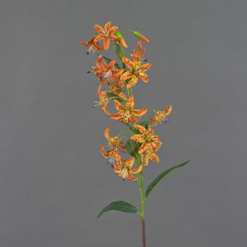 Fleur artificielle lys tigré ARAMAIO, orange, 80cm