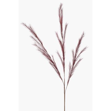 Branche artificielle Panicules de stipa YECORA, rouge bordeaux, 130cm