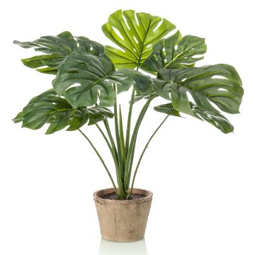 Philodendron artificiel BRITI, pot en terre cuite, 60cm