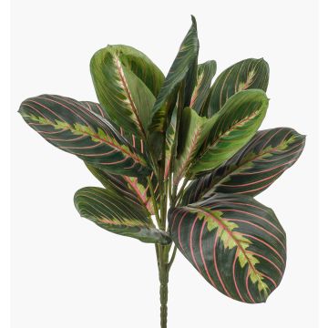 Maranta artificiel SITULA sur piquet, vert-rouge, 30cm