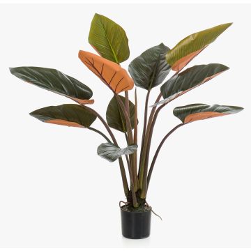 Strelitzia artificiel CIELU, vert-orange, 120cm