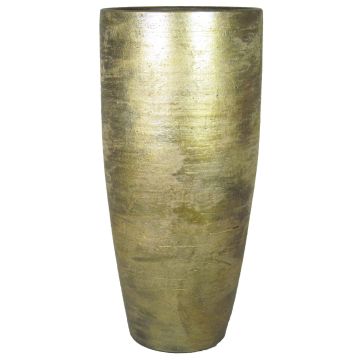 Vase haut en céramique THORAN avec veinure, or, 70cm, Ø32cm Vase haut en céramique THORAN avec veinure, or, 70cm, Ø32cm
