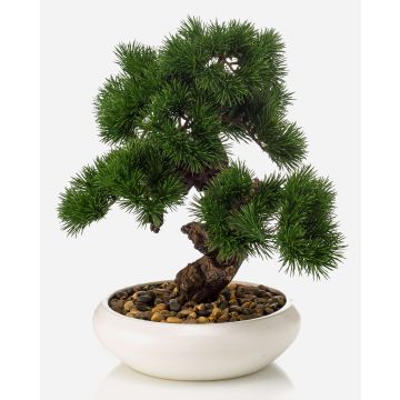 Bonsaï pin artificiel MIRSANDA dans une coupe décorative, 35cm