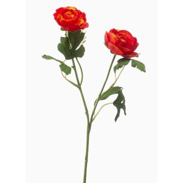 Branche décorative de renoncules FLORANCE, orange foncé, 45 cm Branche décorative de renoncules FLORANCE, orange foncé, 45 cm