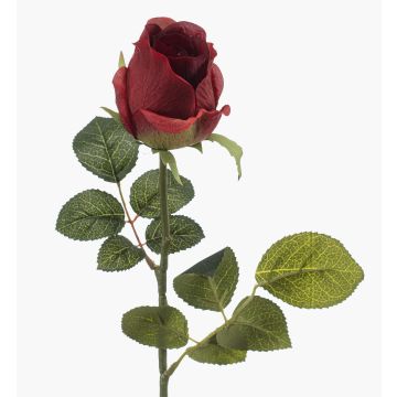 Rose artificielle DIXLEN, rouge foncé et vert, 70cm, Ø7cm Rose artificielle DIXLEN, rouge foncé et vert, 70cm, Ø7cm