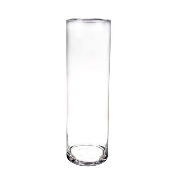 Vase cylindrique à poser au sol en verre SANYA AIR, transparent, 50cm, Ø15cm
