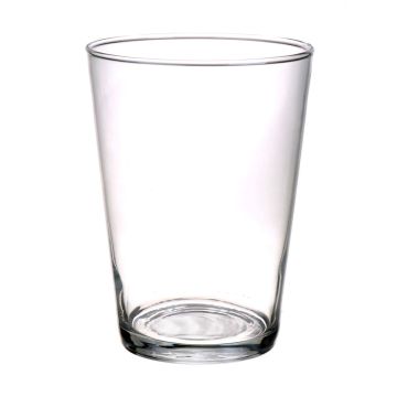 Vase en verre JENNY AIR, conique , transparent, 19,5cm, Ø14cm