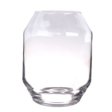 Grand vase à fleurs en verre LEVIANO, transparent, 33 cm, Ø 25 cm Grand vase à fleurs en verre LEVIANO, transparent, 33 cm, Ø 25 cm