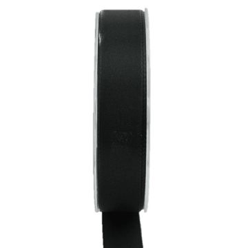 Ruban décoratif en polyester WIARA, noir, 50m, 25mm Ruban décoratif en polyester WIARA, noir, 50m, 25mm