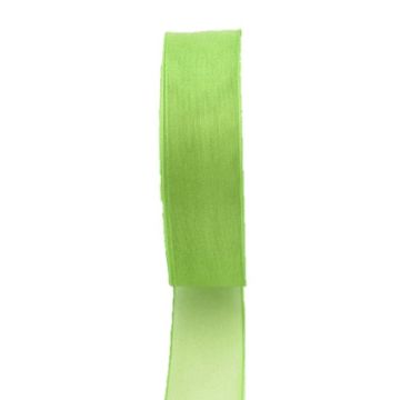 Ruban en organza OSNA, vert citron, 25m, 25mm Ruban en organza OSNA, vert citron, 25m, 25mm