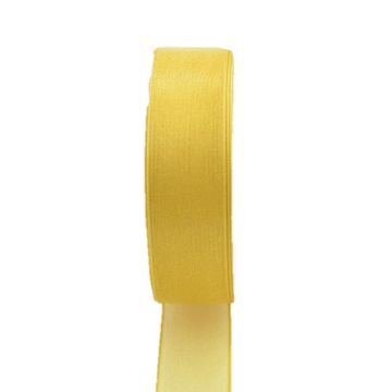 Ruban d'organza OSNA, jaune, 50m, 10mm Ruban d'organza OSNA, jaune, 50m, 10mm