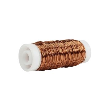 Fil de fleuriste UTINA, cuivre, 50g, 60m, Ø0,3mm Fil de fleuriste UTINA, cuivre, 50g, 60m, Ø0,3mm