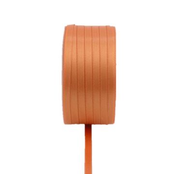 Ruban double en satin VIPKE, orange, 50m, 6mm Ruban double en satin VIPKE, orange, 50m, 6mm
