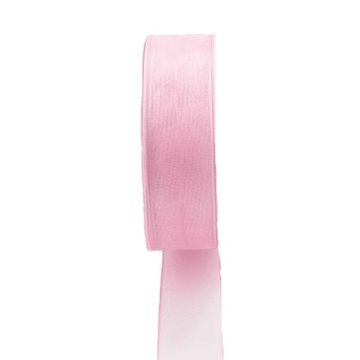 Ruban d'organza OSNA, rose, 25m, 25mm Ruban d'organza OSNA, rose, 25m, 25mm