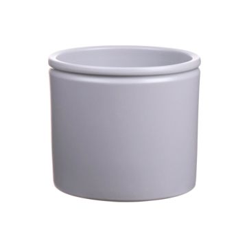 Cache-pot ALCHIBA en céramique, gris clair mat, 12,5cm, Ø14cm Cache-pot ALCHIBA en céramique, gris clair mat, 12,5cm, Ø14cm