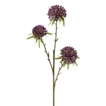 Branche de fleurs artificielles Allium GLORF, violet, 60cm