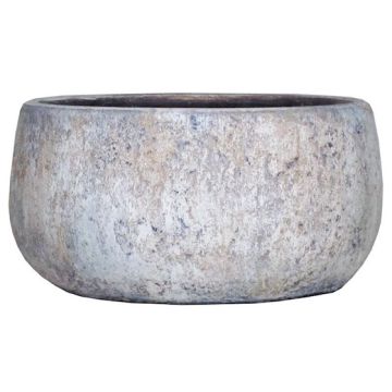 Coupe à fruits en céramique MORTAZA avec veinures, bleu-beige, 12cm, Ø24cm Coupe à fruits en céramique MORTAZA avec veinures, bleu-beige, 12cm, Ø24cm
