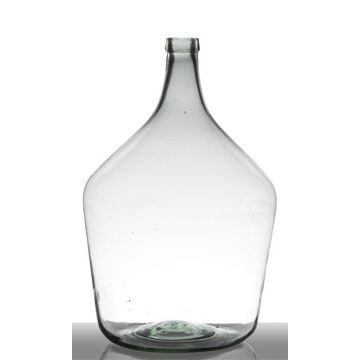 Vase à fleurs JENSON, verre, recyclé, vert-transparent, 50cm, Ø34cm, 25L