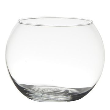 Vase rond TOBI EARTH en verre, transparent, 13cm, Ø16cm Vase rond TOBI EARTH en verre, transparent, 13cm, Ø16cm