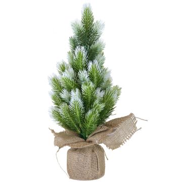 Sapin de Noël artificiel PORI, givré, sac de jute naturel, 40cm, Ø20cm Sapin de Noël artificiel PORI, givré, sac de jute naturel, 40cm, Ø20cm