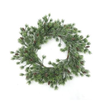 Couronne de pin artificiel RYOVEN avec pommes de pin, Ø55cm