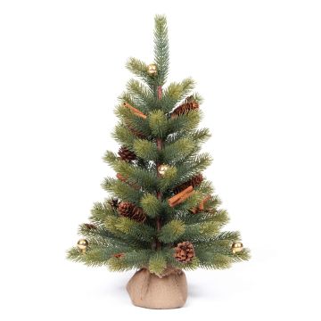 Sapin artificiel KEMI, décoré, 45cm, Ø25cm
