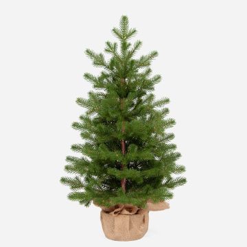 Sapin de Noël artificiel NAANTALI, sac de jute, 60cm, Ø40cm Sapin de Noël artificiel NAANTALI, sac de jute, 60cm, Ø40cm