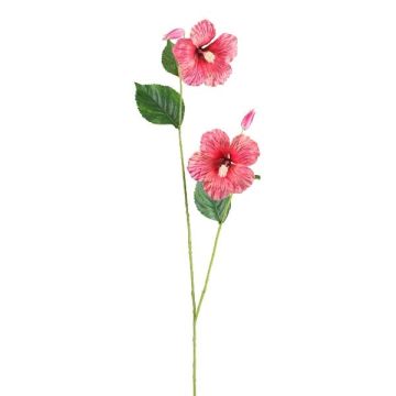 Branche décorative d'hibiscus SMOHLE, corail, 110 cm Branche décorative d'hibiscus SMOHLE, corail, 110 cm
