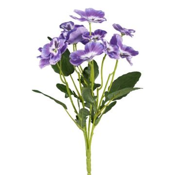 Fleur artificielle Pensée ZELKARO, piquet, lilas, 35cm