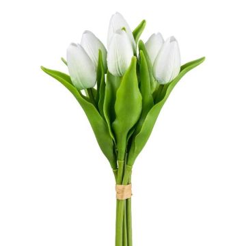 Bouquet artificiel de tulipes BORGA, blanc, 35cm Bouquet artificiel de tulipes BORGA, blanc, 35cm