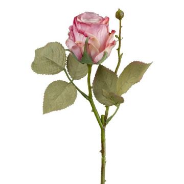 Fleur artificielle Rose ZORKLIN, rose foncé, 45cm