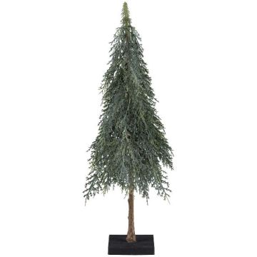 Arbre décoratif Cyprès BAMAT, tronc artificiel, gris, 55cm