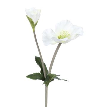 Rose de Noël en plastique TRUNDA, blanc, 45cm Rose de Noël en plastique TRUNDA, blanc, 45cm