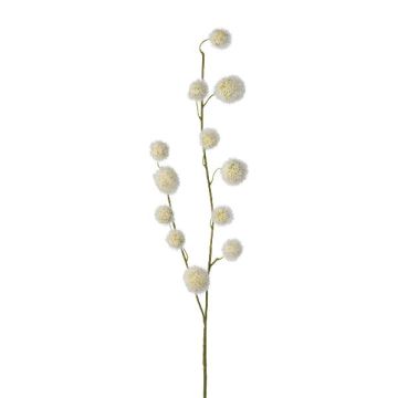 Branche artificielle Gomphocarpus physocarpus YANIKA, fruits, blanc, 105cm