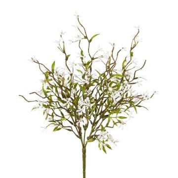 Buisson de jasmin artificiel TUBAR sur piquet, blanc, 35cm