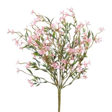 Buisson de jasmin artificiel TUBAR sur piquet, rose, 35cm