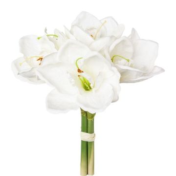 Bouquet de fleurs artificielles Amaryllis LOMIRE, blanc, 30cm Bouquet de fleurs artificielles Amaryllis LOMIRE, blanc, 30cm