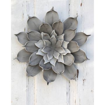 Fleur de camélia artificielle STEINKA, gris, Ø30cm