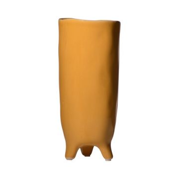 Vase décoratif en céramique CATIA avec pieds, orange-marron, 28cm, Ø12cm Vase décoratif en céramique CATIA avec pieds, orange-marron, 28cm, Ø12cm