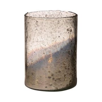 Vase de table GOLIAT en verre, argent antique, 20 cm, Ø 15 cm Vase de table GOLIAT en verre, argent antique, 20 cm, Ø 15 cm