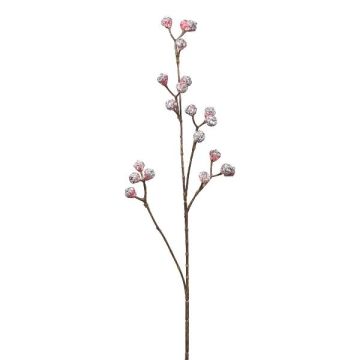Branche artificielle d'eucalyptus SLOHER avec fruits, rouge bordeaux, 65 cm Branche artificielle d'eucalyptus SLOHER avec fruits, rouge bordeaux, 65 cm