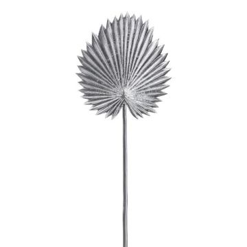 Feuille de palmier décorative Washingtonia KIVAN, argent, 45 cm