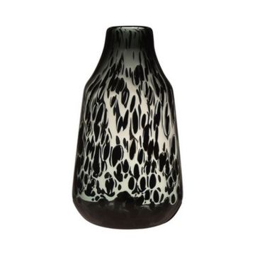 Vase à fleurs RUSSELL, en verre, motif léopard, noir-beige-transparent, 30 cm, Ø 17,5 cm Vase à fleurs RUSSELL, en verre, motif léopard, noir-beige-transparent, 30 cm, Ø 17,5 cm